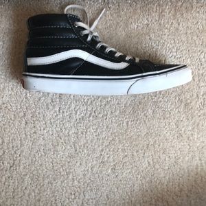 Vans leather high tops